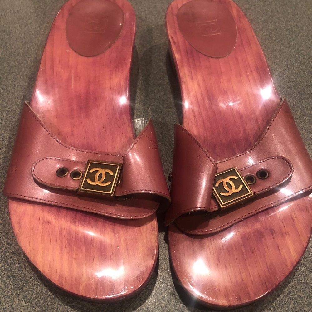 Chanel clog slides